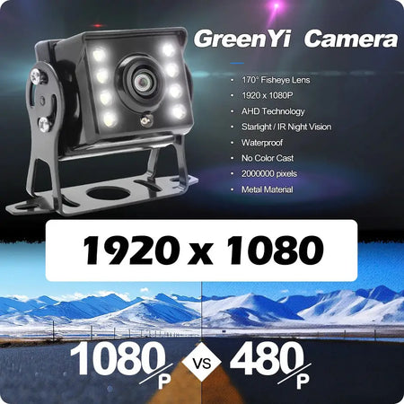 High Definition AHD 170 Degree Wide Angle Rear View Camera With Night Vision by InterCyprus Trading Ltd