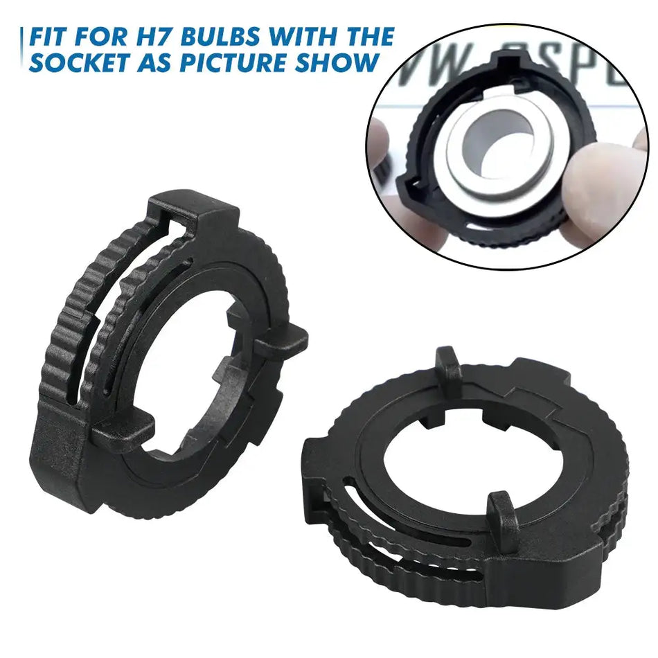 2 Pcs H7 LED Bulb Socket Retainer For Ford Fiesta Headlights