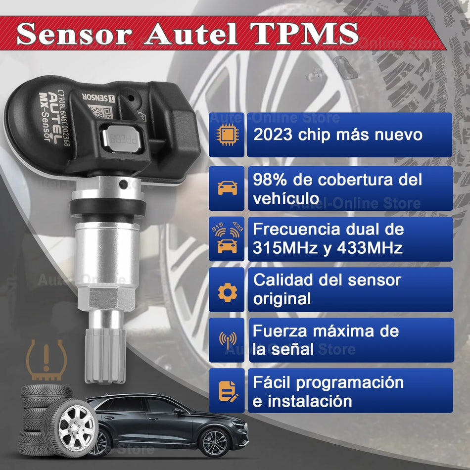 Autel TPMS MX Sensor 315MHz 433MHz - Cloneable Programming