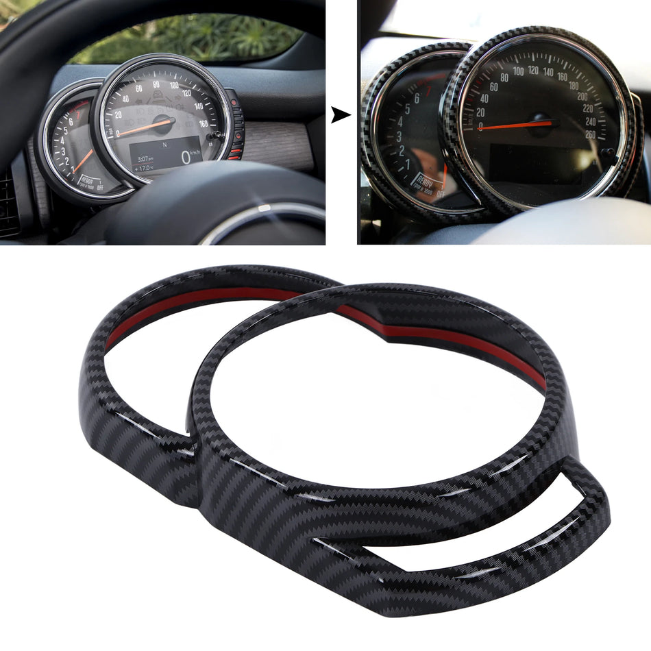 Cadru de Acoperire pentru Panoul de Bord Mini Cooper Hatchback, Stil Fibra de Carbon ABS