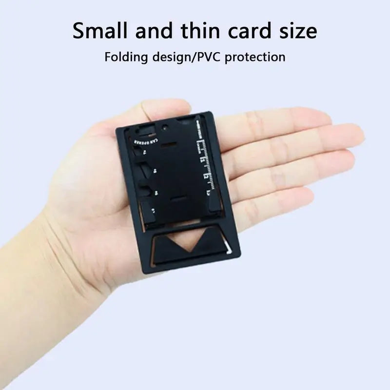 Wallet Multitool Card Multi Purpose Tool Card Camping Multi Tool Can Be Used As Mobile Phone Holder A Bottle Opener Screwdriver