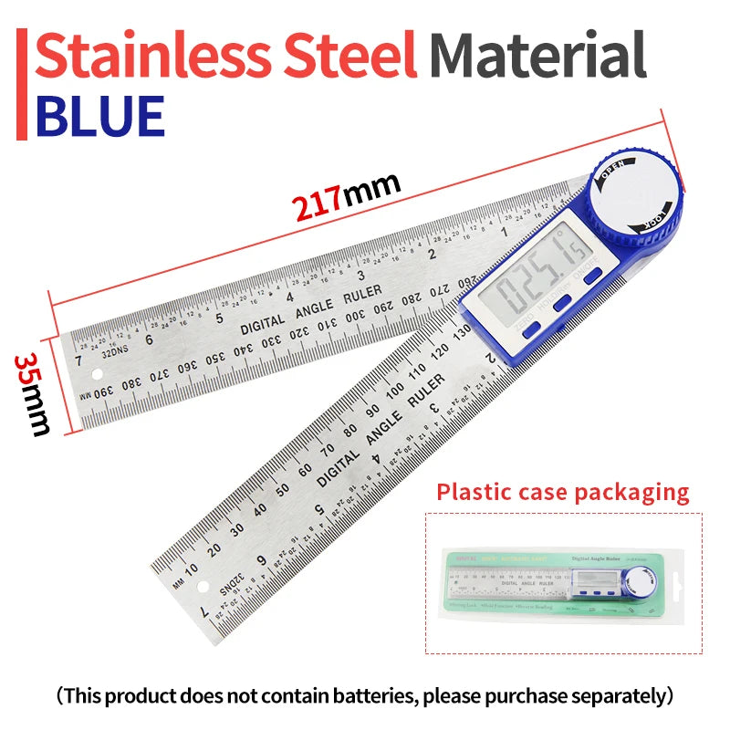 Goniometer Electronic Protractor &ndash; Digital Angle Gauge Protractor Blue P2