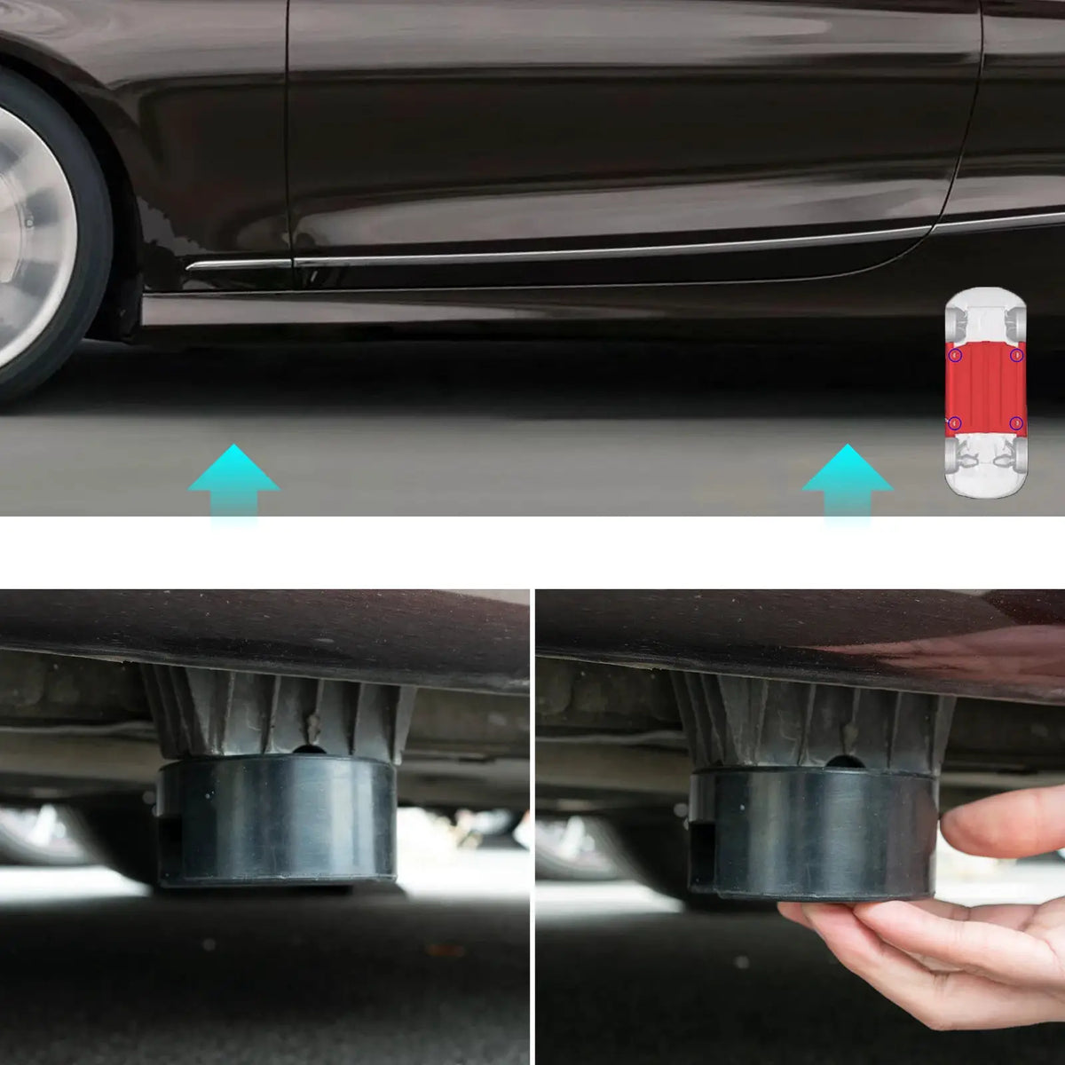 Car Lifting Jack & Jack Stand Adapter Repair Tool Frame Protector For BMW 1 3 4 5 Series Lifting Wear-resistant Support Chassis by InterCyprus Trading Ltd