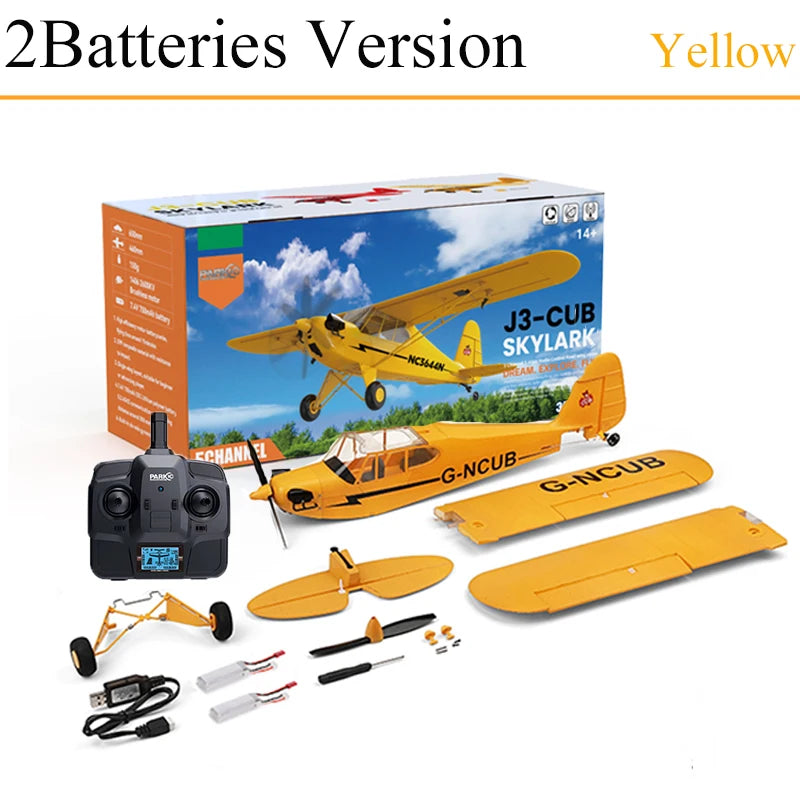 Wltoys A160 J3-CUB RTF 2.4G Brushless RC Airplane &ndash; Ready to Fly 2B New Version