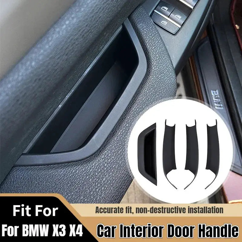 Interior Door Handle Panel With ABS Trim for BMW X3 X4 F25 F26 by InterCyprus Trading Ltd
