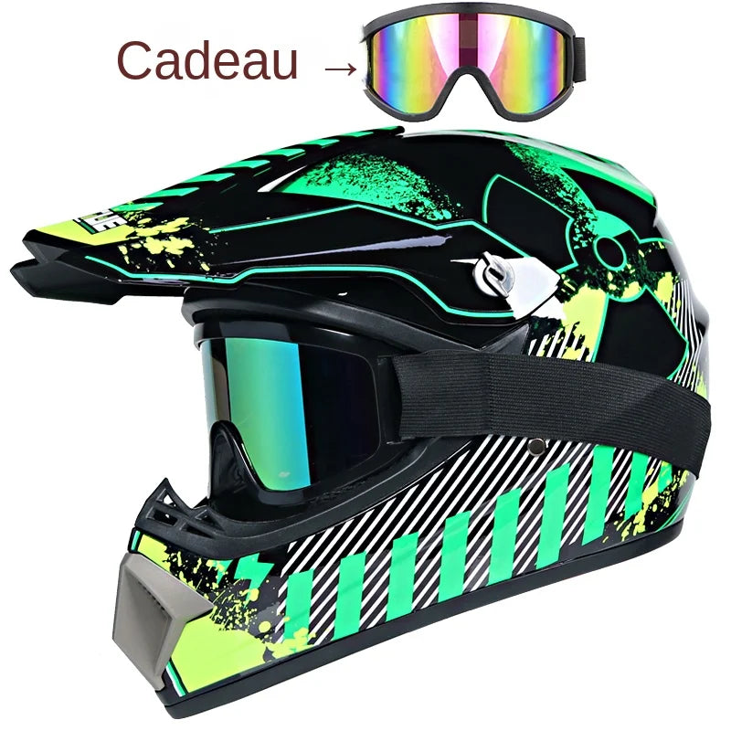 Unisex Off-Road Motorcycle Helmet for Kids - Lightweight Motocross Safety Gear