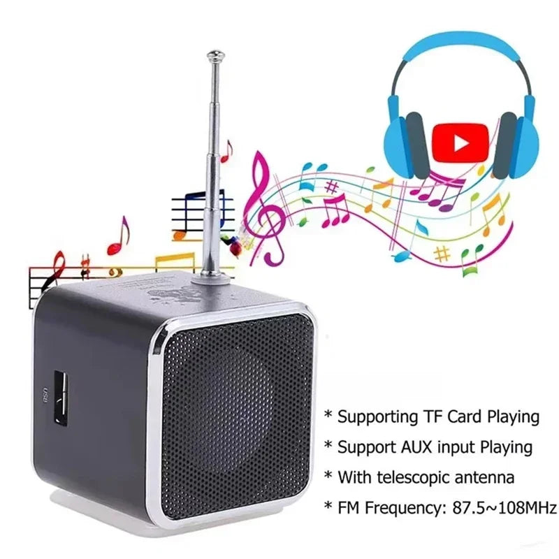 TD-V26 &ndash; Rechargeable Portable FM Radio With Bluetooth