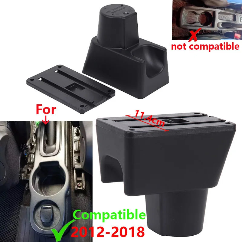 Reposabrazos de consola central con cuero para Renault Duster y Nissan Terrano 2012-2018