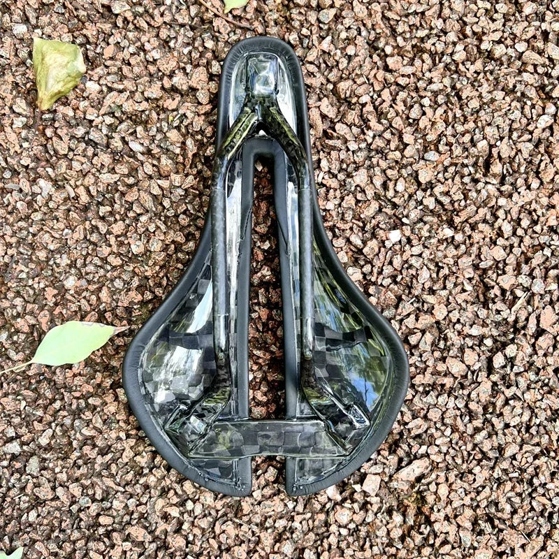 RIRO Lightweight Full Carbon Fiber Hollow Saddle for MTB and Road Bikes