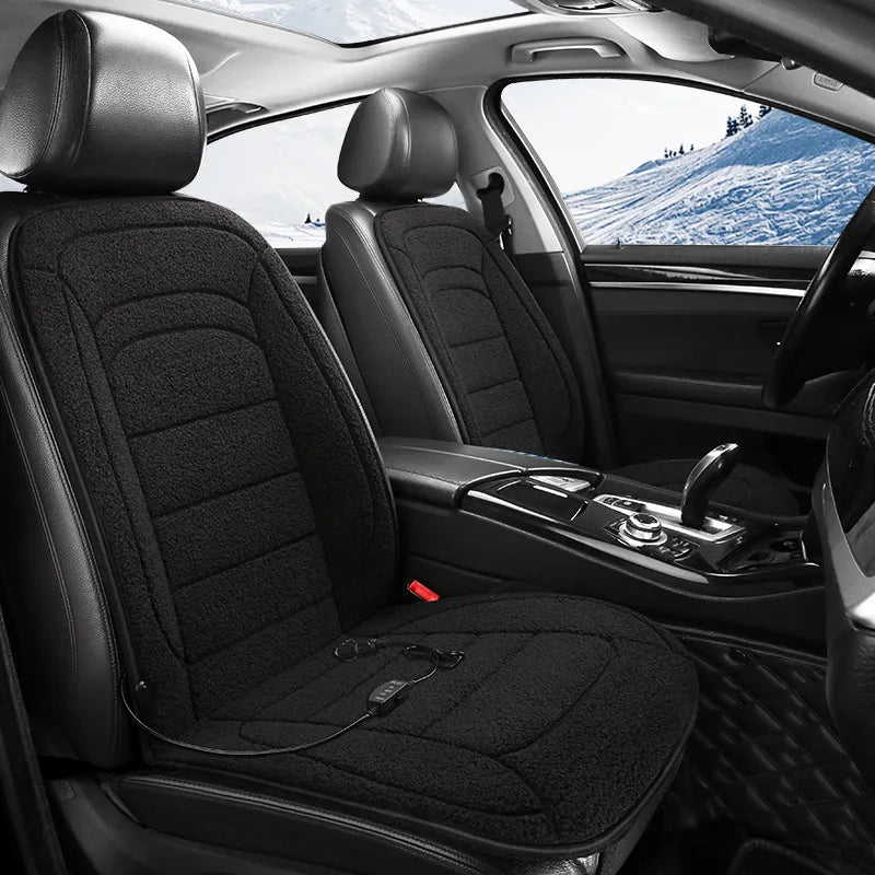 HELLOLEIBOO 12V Heated Car Seat Cover for Ultimate Winter Comfort