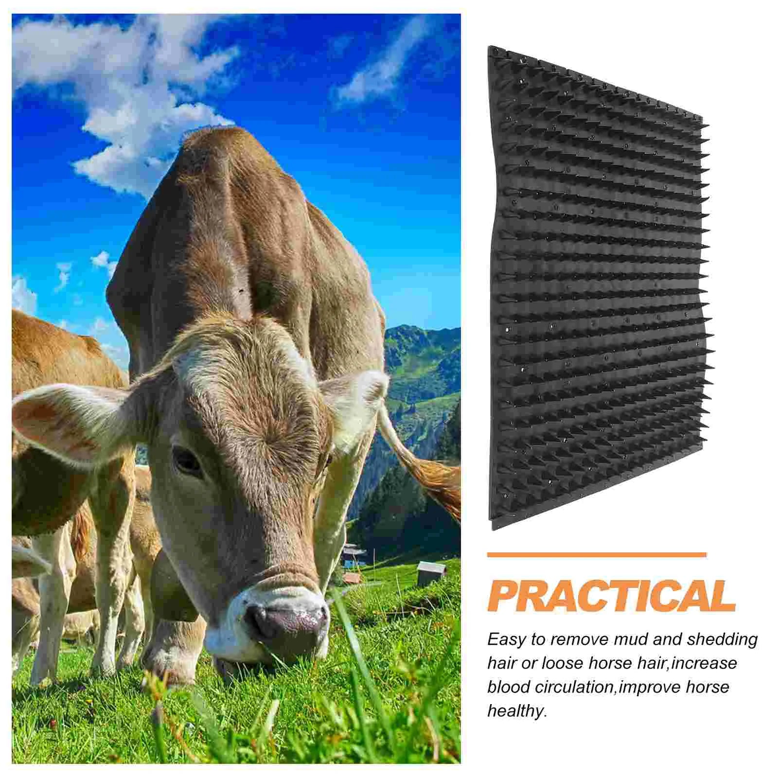 Cow Body Brushing and Itch Tool Mat &ndash; Scratch Pad for Cattle
