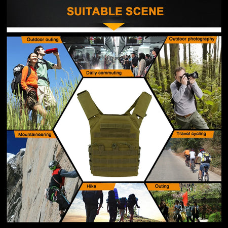 JPC Molle Plate Carrier &ndash; Lightweight Water Repellent Vest