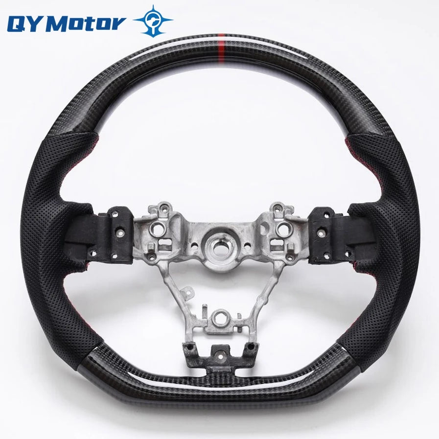 Subaru WRX STI Tikras Anglies Pluošto Vairo Su Perforuota Oda