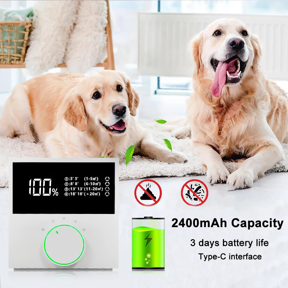 Portable Negative Ion Air Purifier &ndash; Low Noise 2400mAh