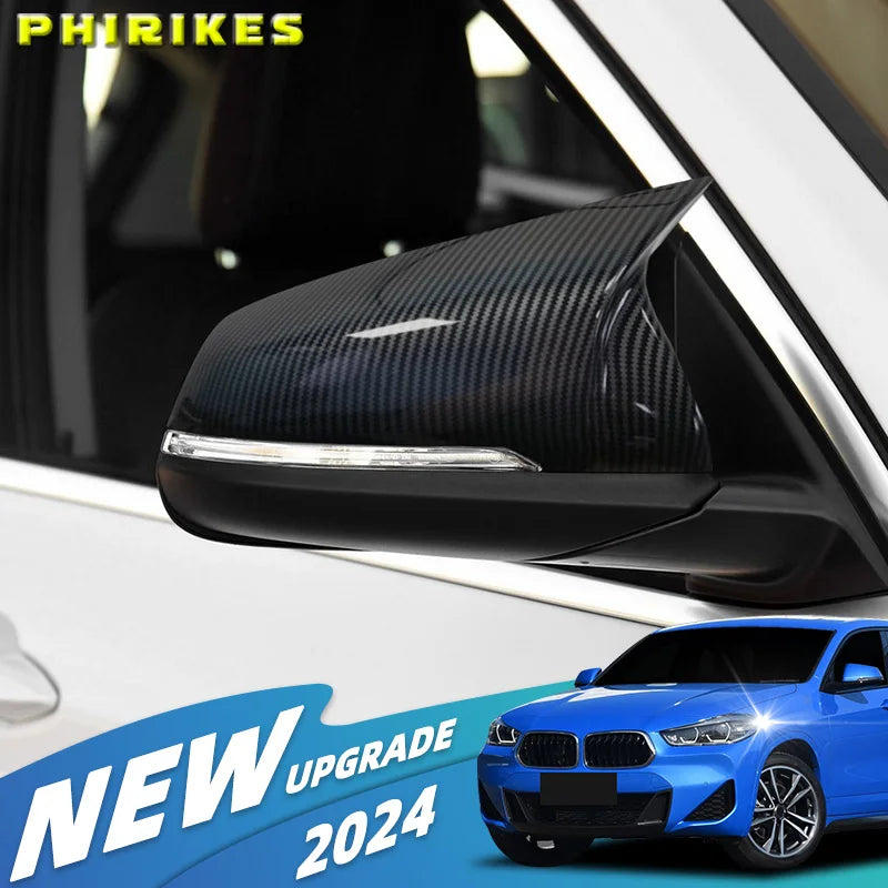 2 szt. błyszczące czarne osłony lusterka bocznego dla BMW X1 X2 Z4