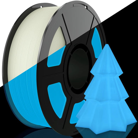 1.75mm PLA Luminous 3D Printer Filament &ndash; Glow In The Dark 200g Luminous Blue