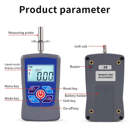 GY-M30/M15 Fruit Hardness Tester &ndash; Wide Range 0.2 to 30 Kgf