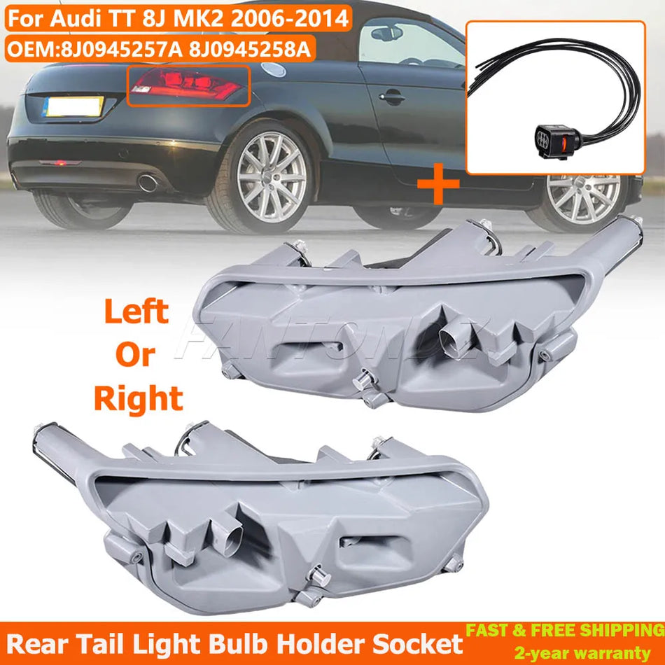 Zásuvka pro Žárovku Zadního Světla pro Audi TT 8J MK2 2006-2014