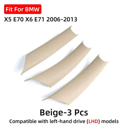 For BMW X5 E70 X6 E71 2006-2013 LHD RHD Door Handle Pull ABS Inner Trim Cover Black Beige Carbon Look by InterCyprus Trading Ltd