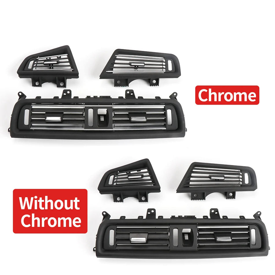 Chrome Air Vent Outlet Panel For BMW 5 Series F10 F11 Grille A/C Front
