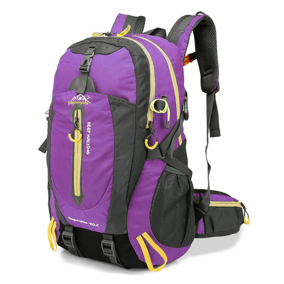 40L Water Resistant Travel Backpack &ndash; Lightweight Daily Use Purple