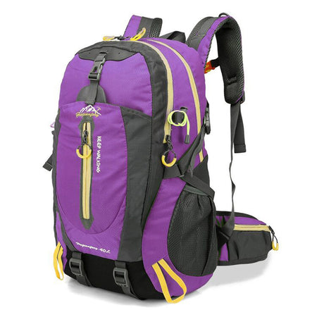 40L Water Resistant Travel Backpack &ndash; Lightweight Daily Use Purple