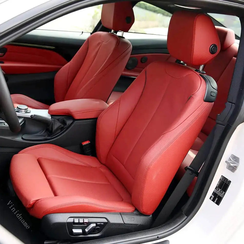 BMW 4 Serisi F32 Nappa Deri Ön Koltuk Kılıfları İki Kişilik