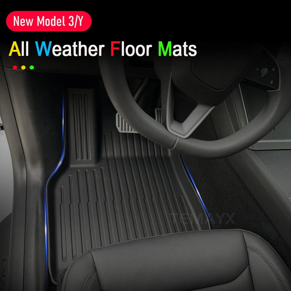 TPE Trunk Floor Mats Non Slip Cargo Liner For Tesla Model Y 2025 2026