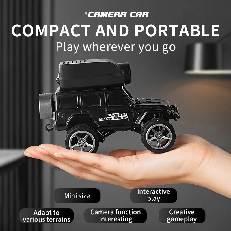 Teranty KF32 Mini RC Car 1:64 with 720P FPV Camera and WiFi App Control, High Speed Racing Toy Gift