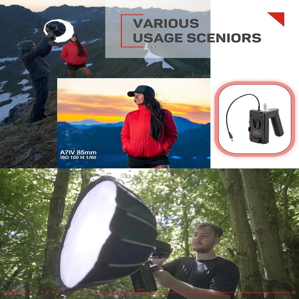 IFOOTAGE V-Mount Lock Battery Plate With Grip &ndash; Compact