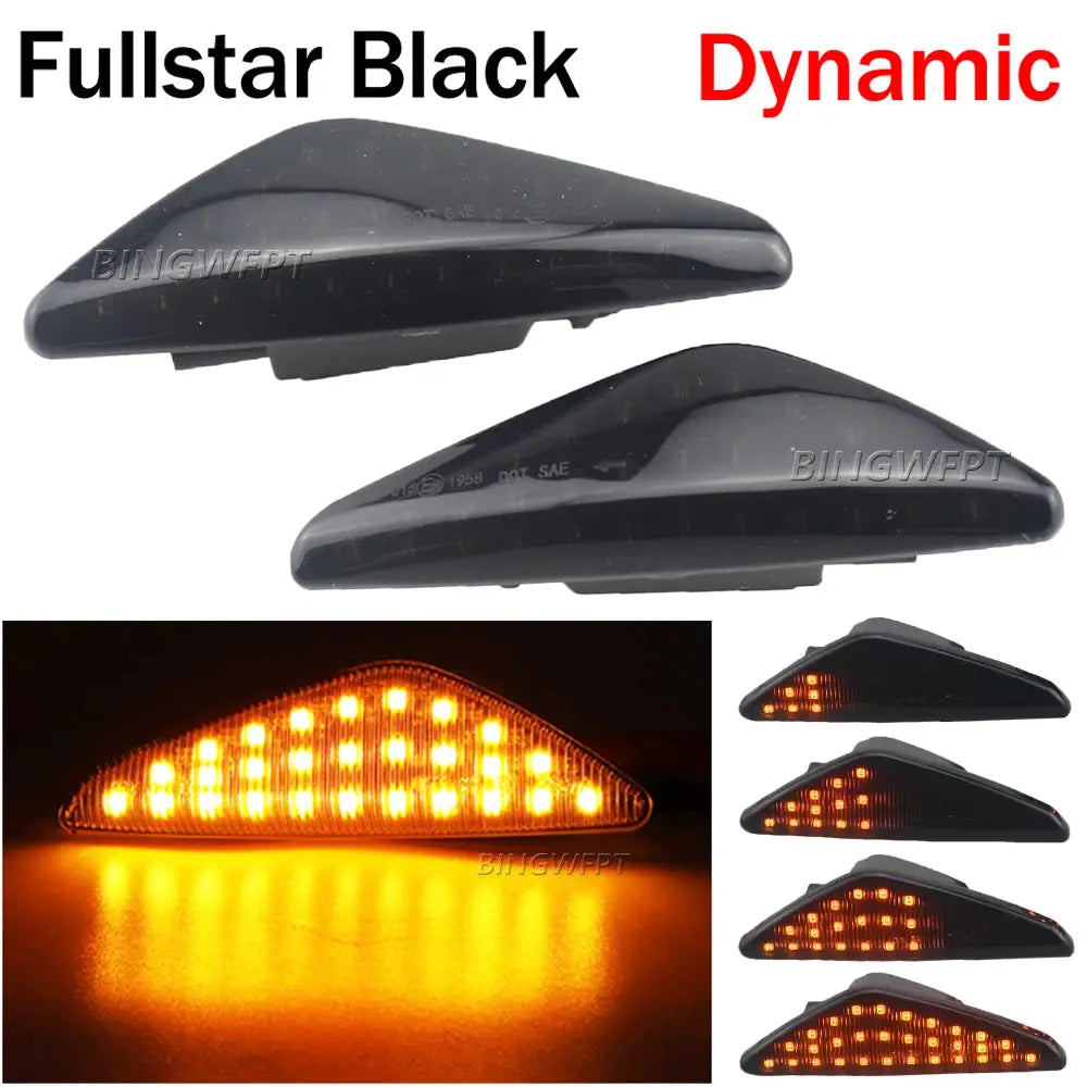 2x Sequential Flashing LED Turn Signal Side Marker Lights For BMW X3 F25 X5 E70 X6 E71 E72 Blinker Lamps 63137171007/8 by InterCyprus Trading Ltd