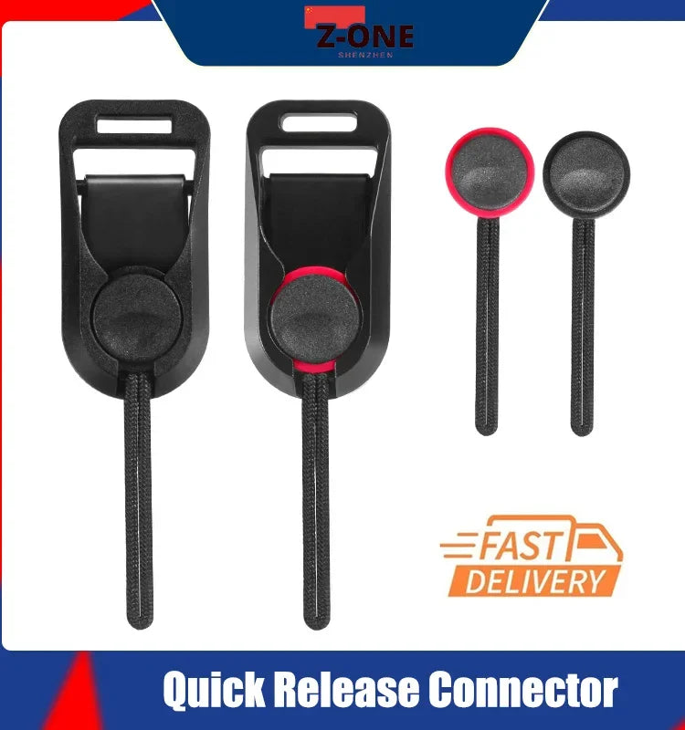 Quick Release Camera Buckle for Shoulder &amp; Wrist Straps - Compatible with Sony, Canon, Nikon