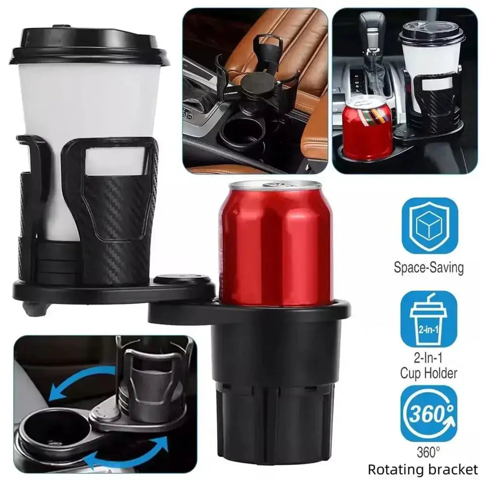 Adjustable Car Cup Holder With Phone Mount And Expander Adapter by InterCyprus Trading Ltd