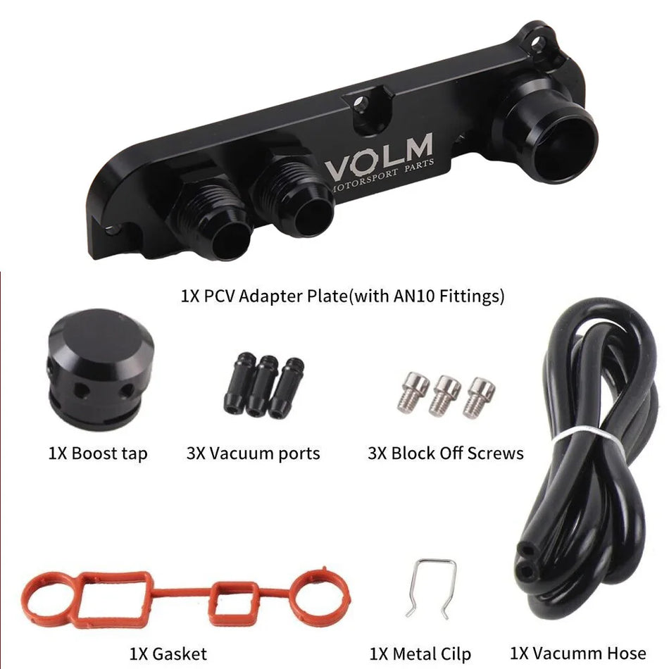 PCV-Adapter aus Billet-Aluminium für VW Passat, Jetta, Golf GTI 2.0 TFSI EA113