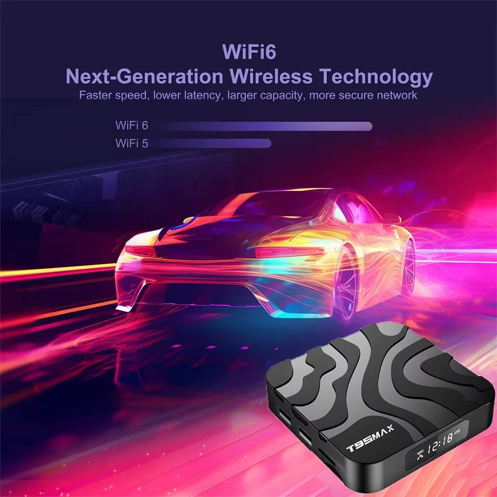 T95 MAX Android 14 Smart TV Box &ndash; 4K 8K HDR10 Dual WiFi