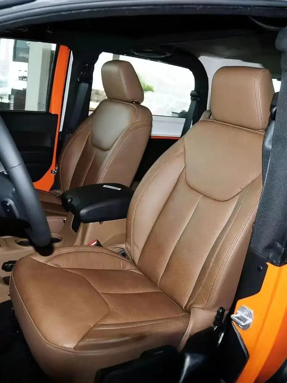Ψεύτικες Δερμάτινες Θήκες Καθισμάτων Jeep Wrangler JK Δύο Εμπρός Καθίσματα