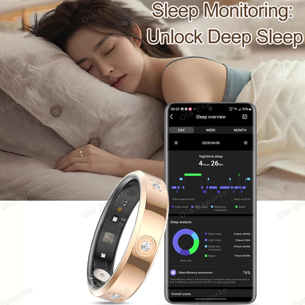Xiaomi Smart Ring: Heart Rate &amp; Stress Monitor, IP68 Waterproof