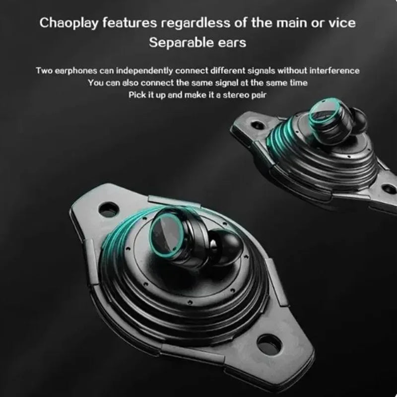 2024 TWS Wireless Bluetooth Earbuds with Touch Control &amp; Noise Reduction