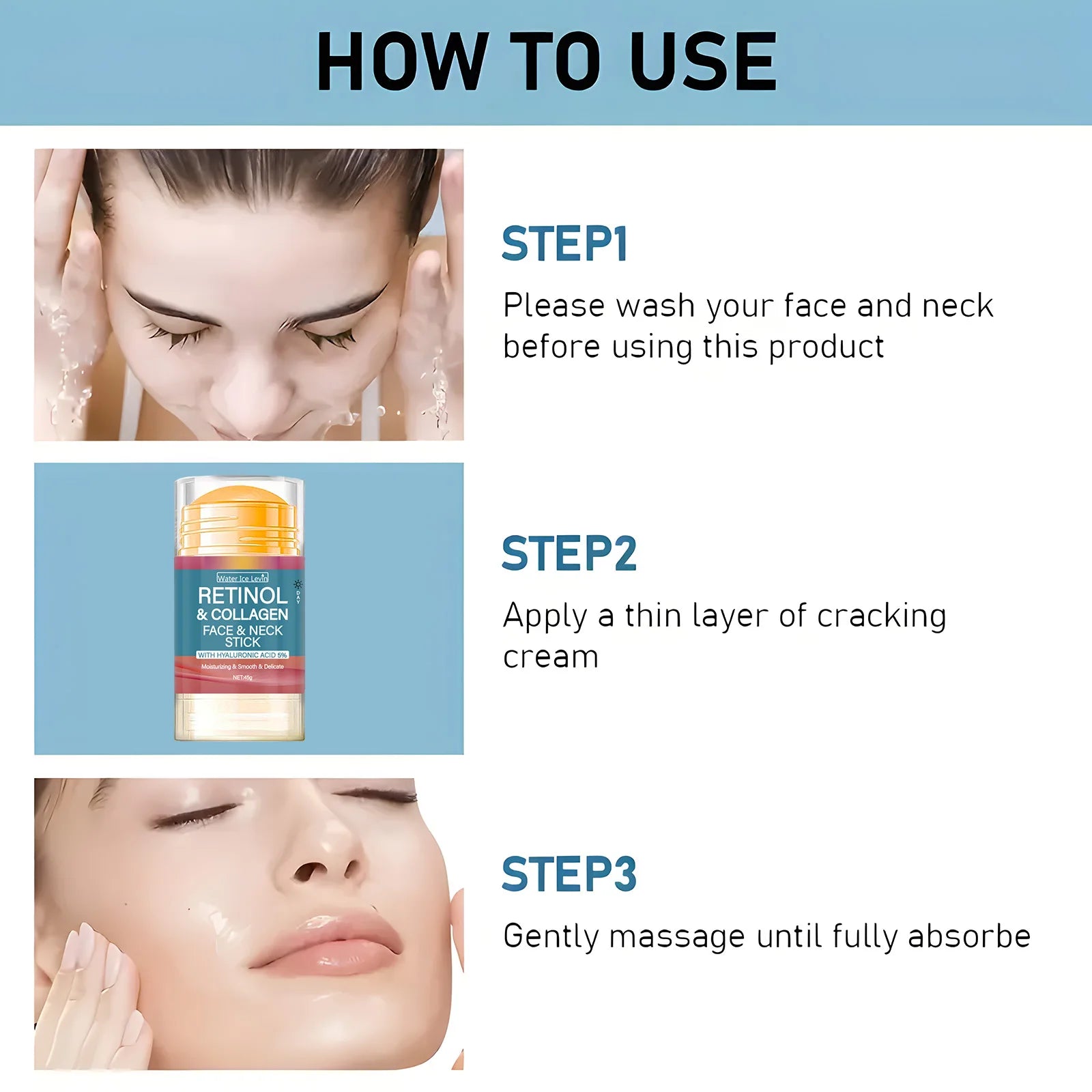 Water Ice Levin Retinol Face and Neck Treatment Bar &ndash; Firming and Moisturizing Formula