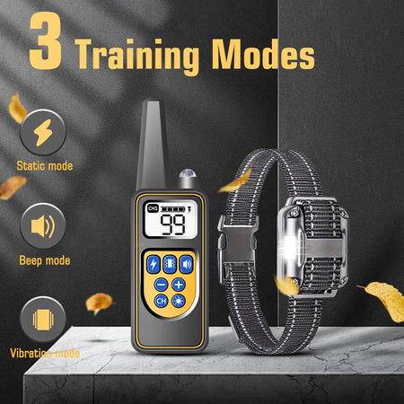 Versatile Waterproof Dog Training Collar with Remote and Beep Function