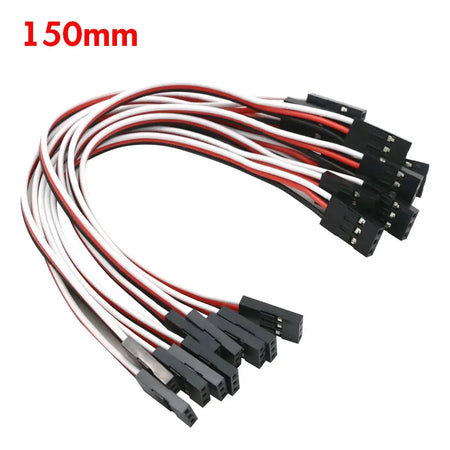 10pcs 100mm 150MM 200MM 300MM 500MM Servo Extension Cord Male to Male for JR Plug Servo Extension Lead Wire Cable 10cm by InterCyprus Trading Ltd