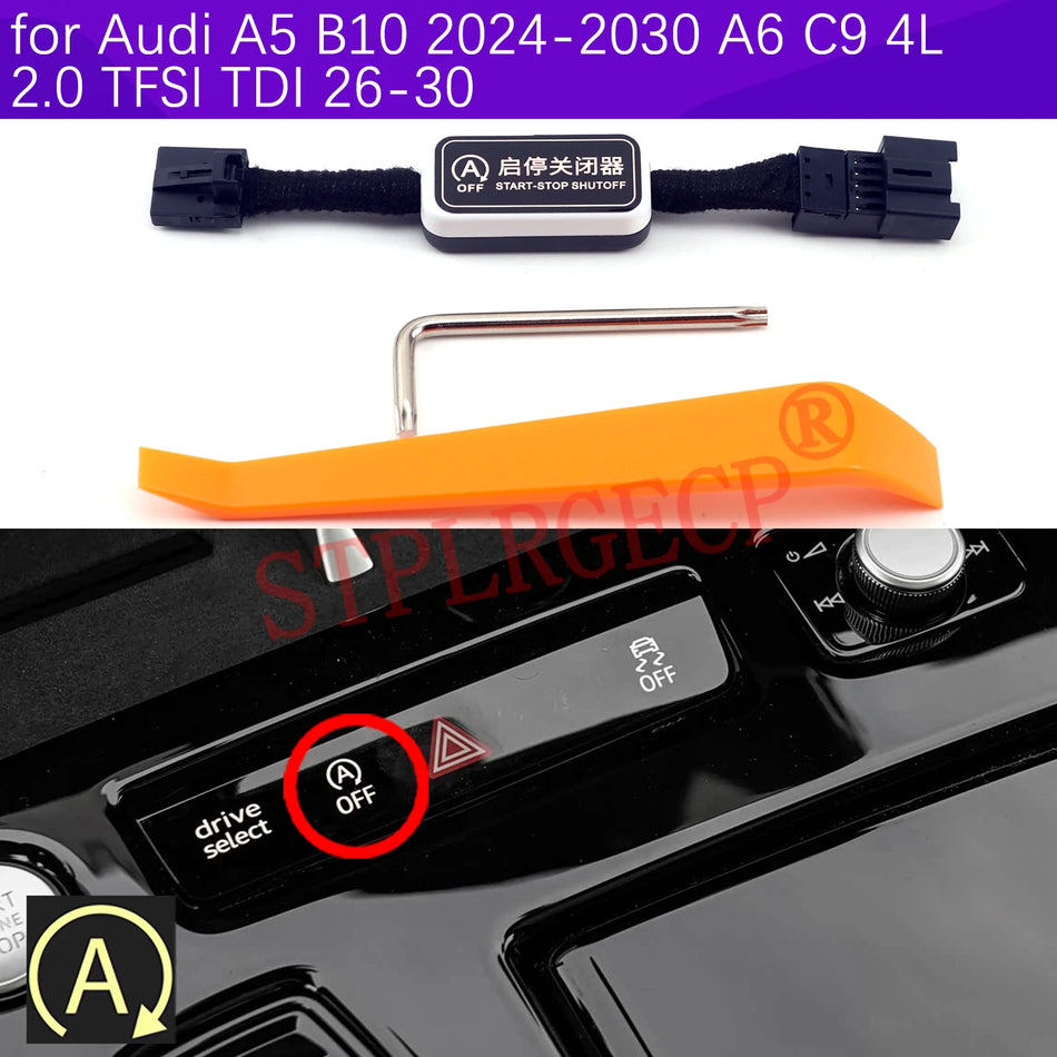Moottorin Stop Start -kytkin Audi A5 B10 A6 C9 2.0 TFSI -painike