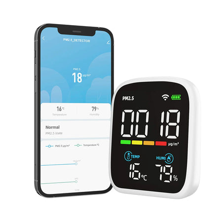 Portable WIFI Air Quality Tester &ndash; App Control PM2-5 CO2 PM2.5 with WIFI
