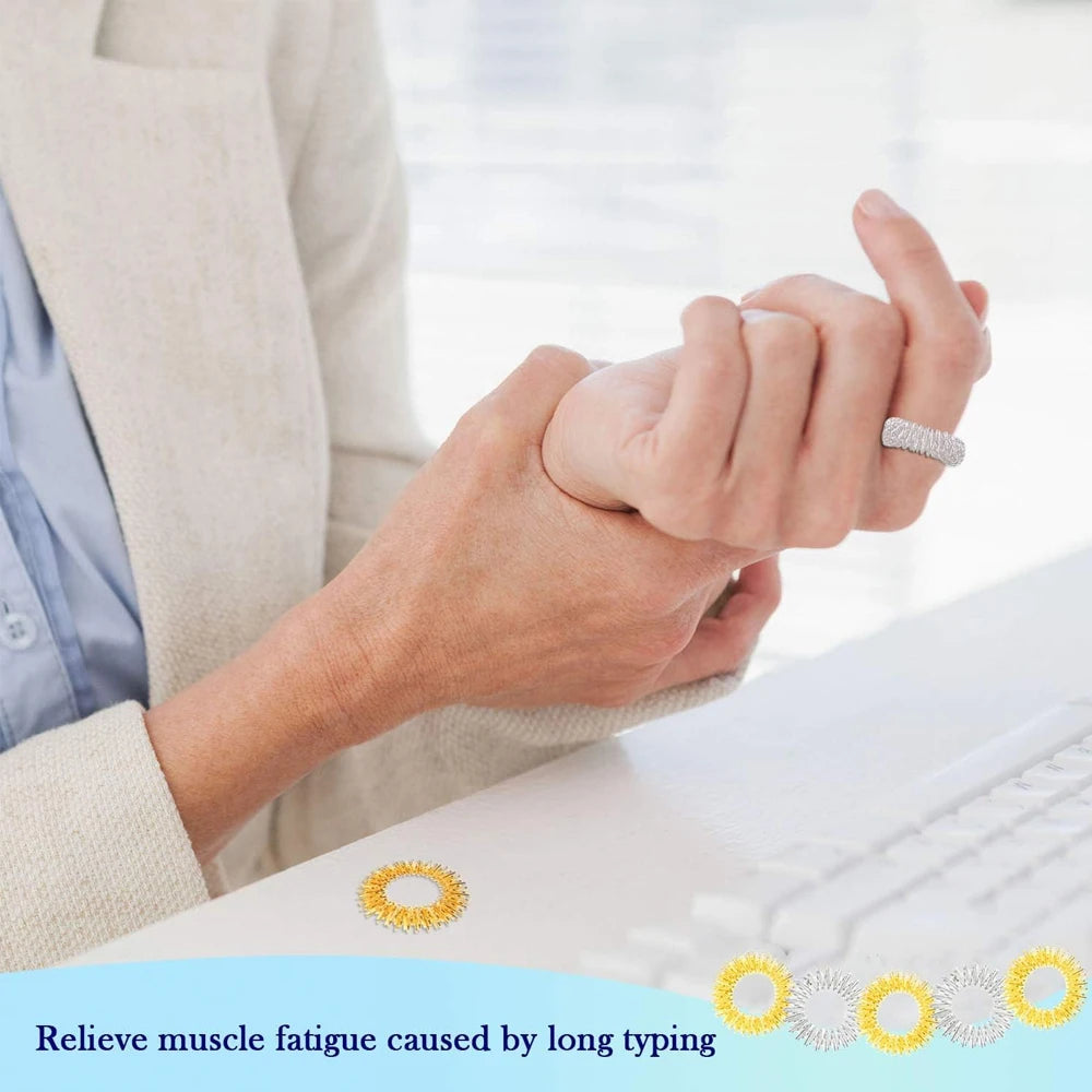 YQQGD Acupressure Rings and Bracelets &ndash; Effective Pain Relief Massage