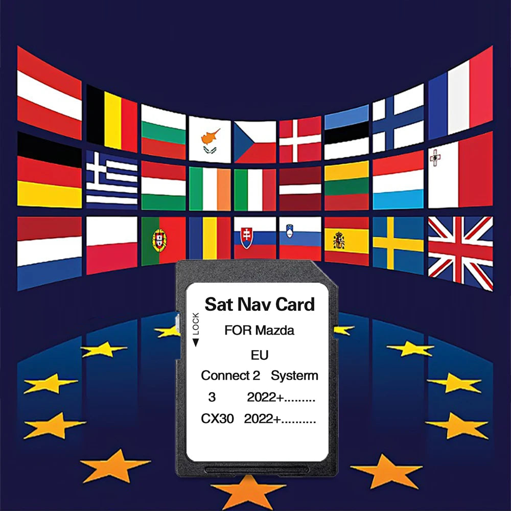 Mazda 3 CX30 2022 SD Card 32GB &ndash; EU Russia Ukraine Maps CHINA / for Mazda 3 CX-30