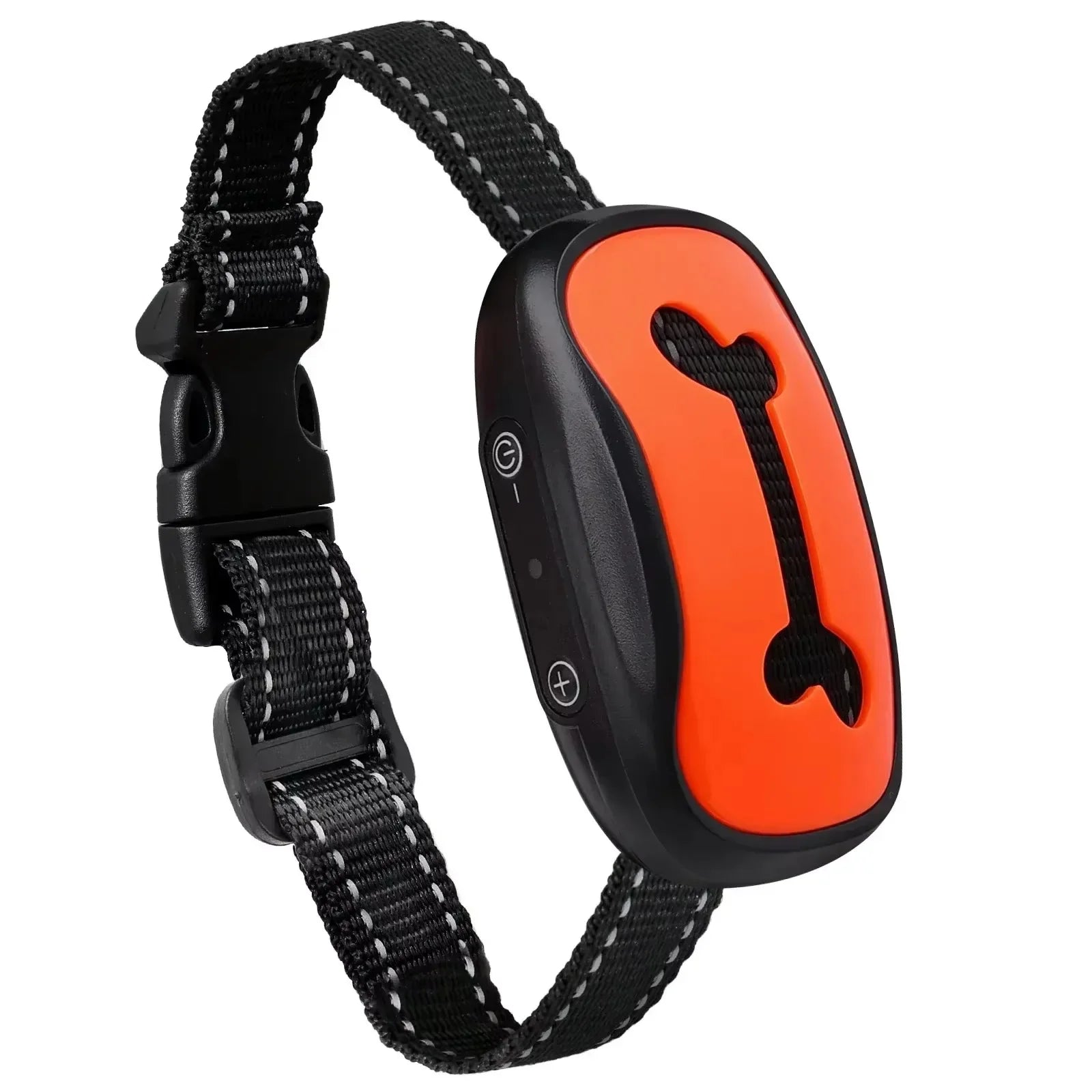 Electric Dog Training Collar &ndash; Waterproof Bark Deterrent Orange bone