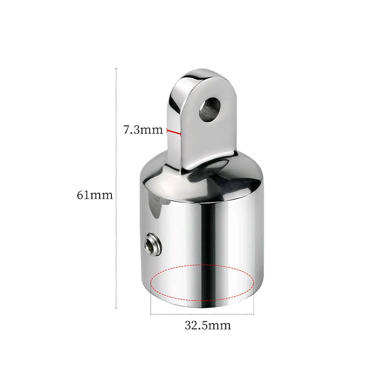 Bimini Top Cap 316 Stainless Steel - Durable Marine Boat Accessories 32mm
