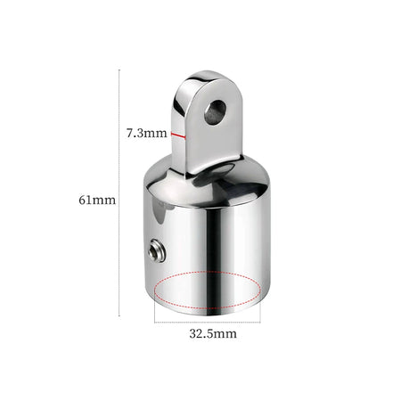 Bimini Top Cap 316 Stainless Steel - Durable Marine Boat Accessories 32mm