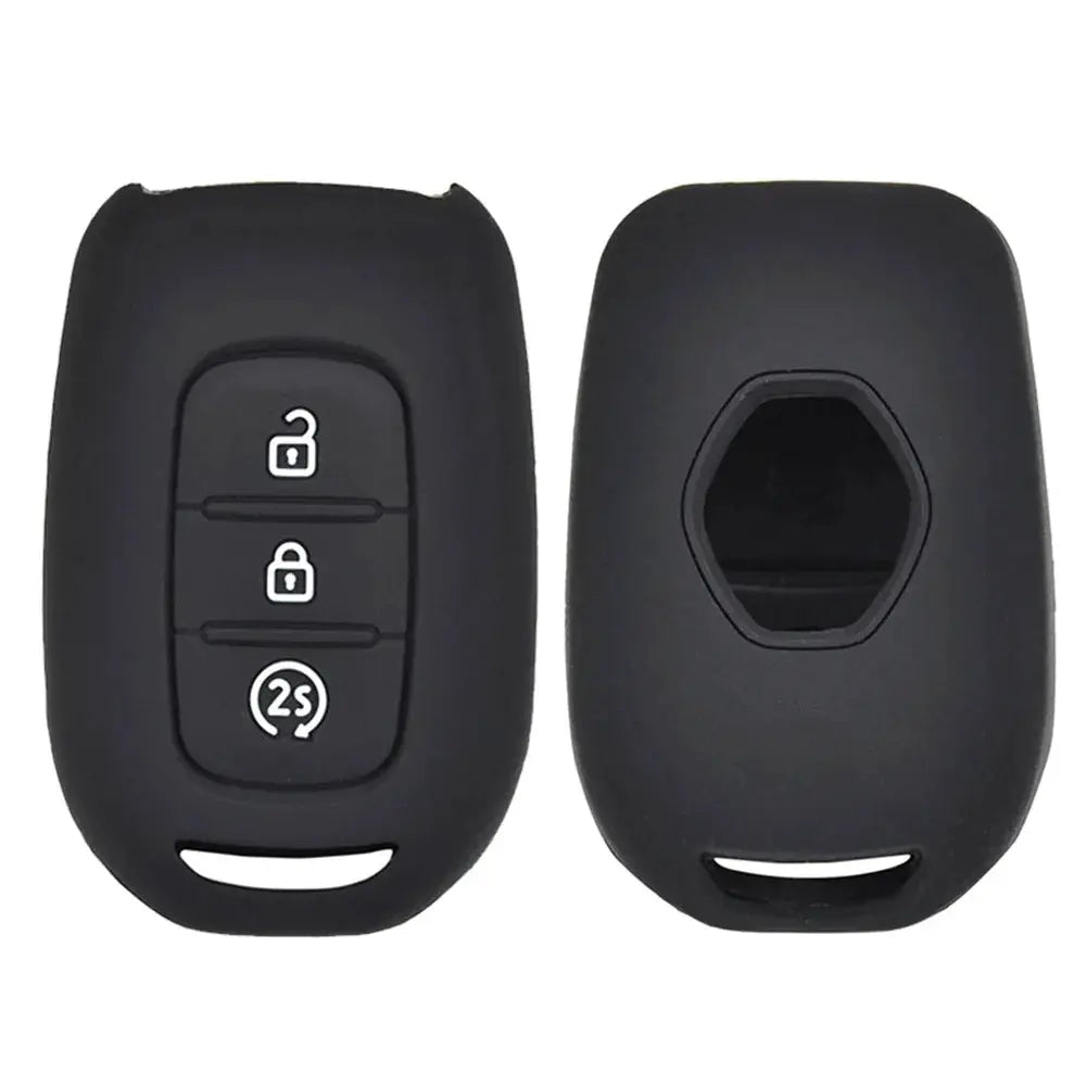 3 Button Silicone Remote Key Fob Case Cover Fit For Renault Duster Sandero Logan Clio Captur Laguna Scenic Holder 2015 2016 2017 by InterCyprus Trading Ltd