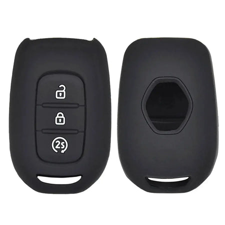 3 Button Silicone Remote Key Fob Case Cover Fit For Renault Duster Sandero Logan Clio Captur Laguna Scenic Holder 2015 2016 2017 by InterCyprus Trading Ltd